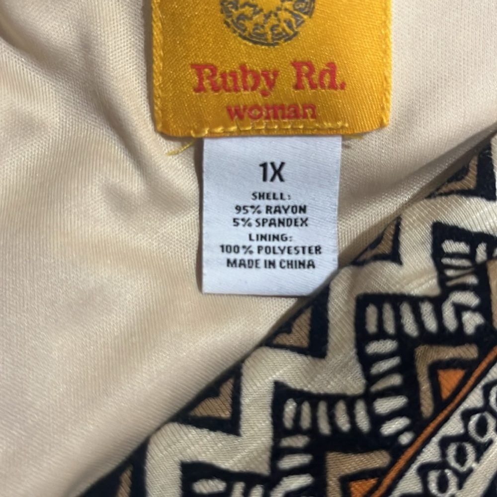 Ruby Rd Multi Color Woman’s Dress 1X - Picture 5 of 5